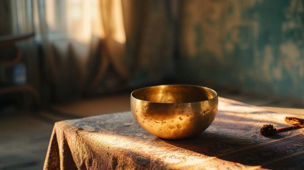 Un bol chantant martelé