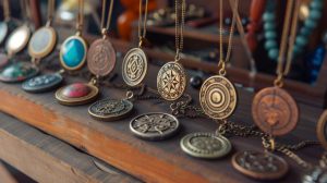 Colliers avec symboles spirituels